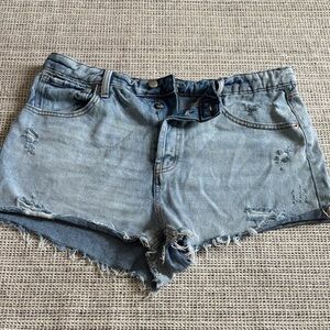 Wild Fable Light Blue Distressed Jean Shorts SZ 14